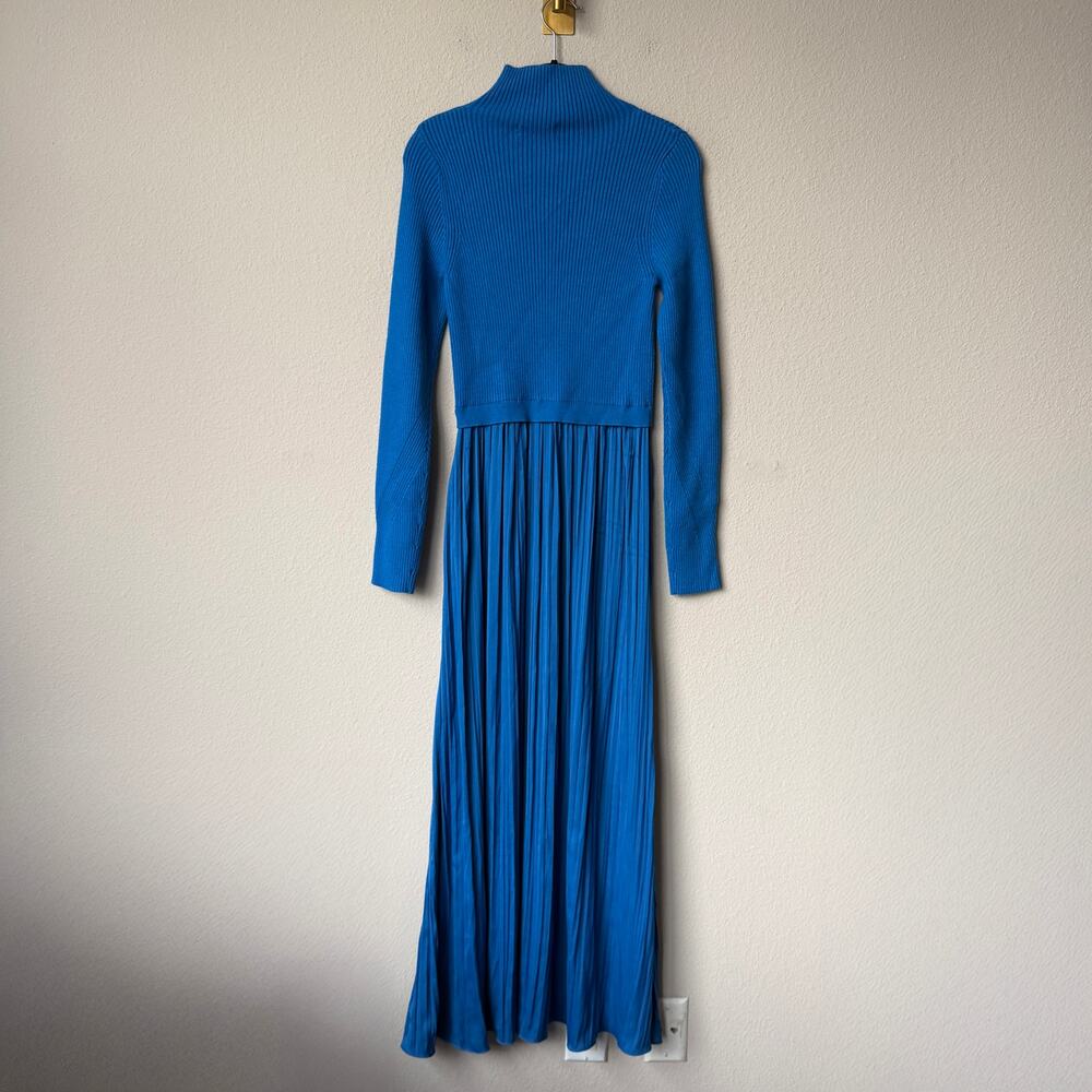 Anthropologie Cobalt Blue Layered Sweater Maxi Dress Size S - Picture 3 of 5